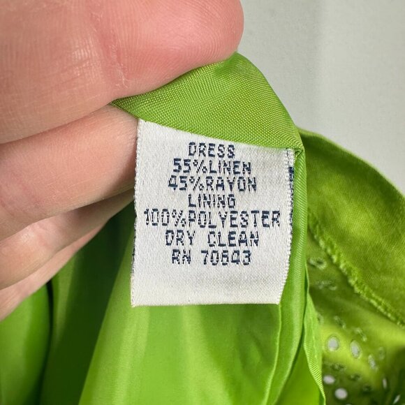 Vintage Jessica Howard Green Shift Dress Sleeveless Mod Retro 60s Style A-Line - Picture 3 of 8